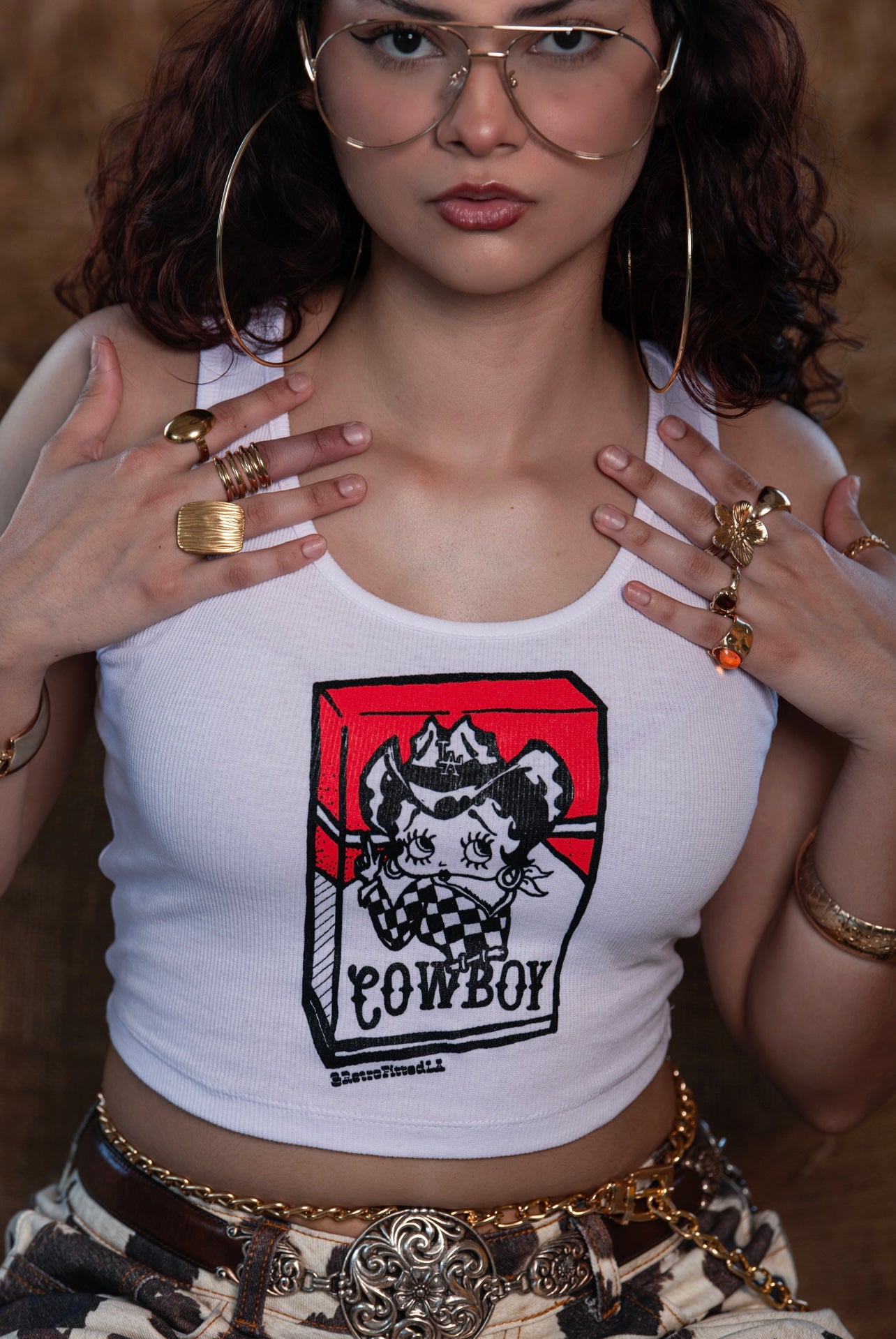 Cowboy Betty Boop Top