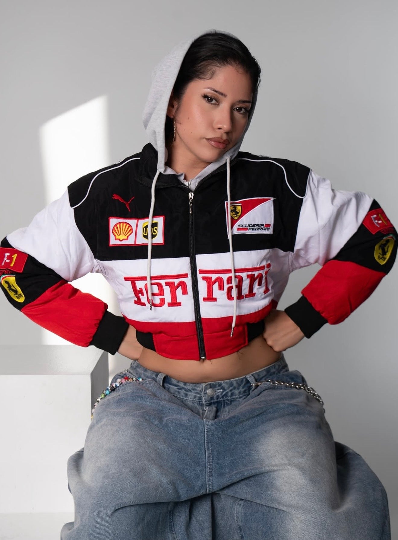 Cropped Ferrari Jacket
