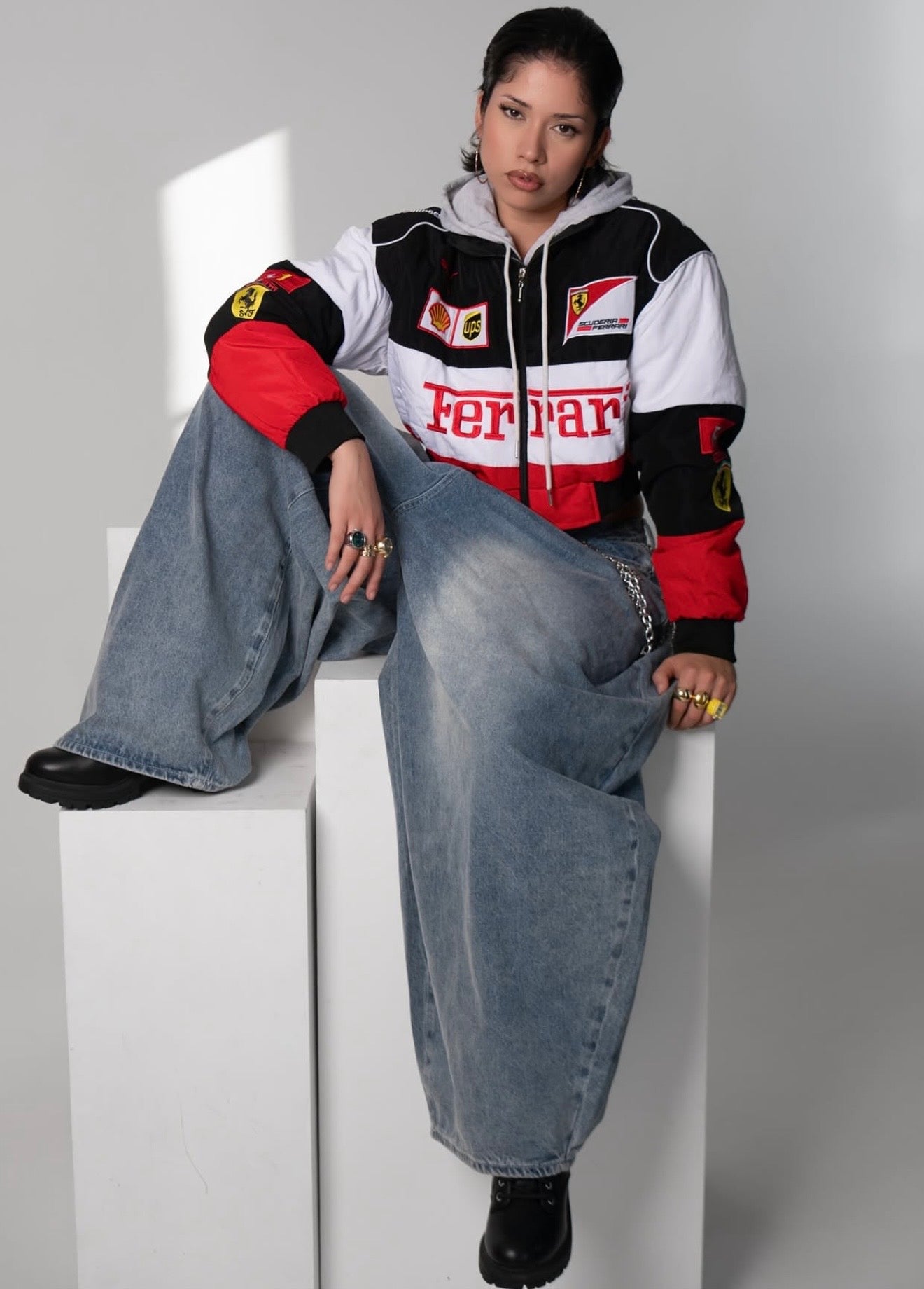 Cropped Ferrari Jacket
