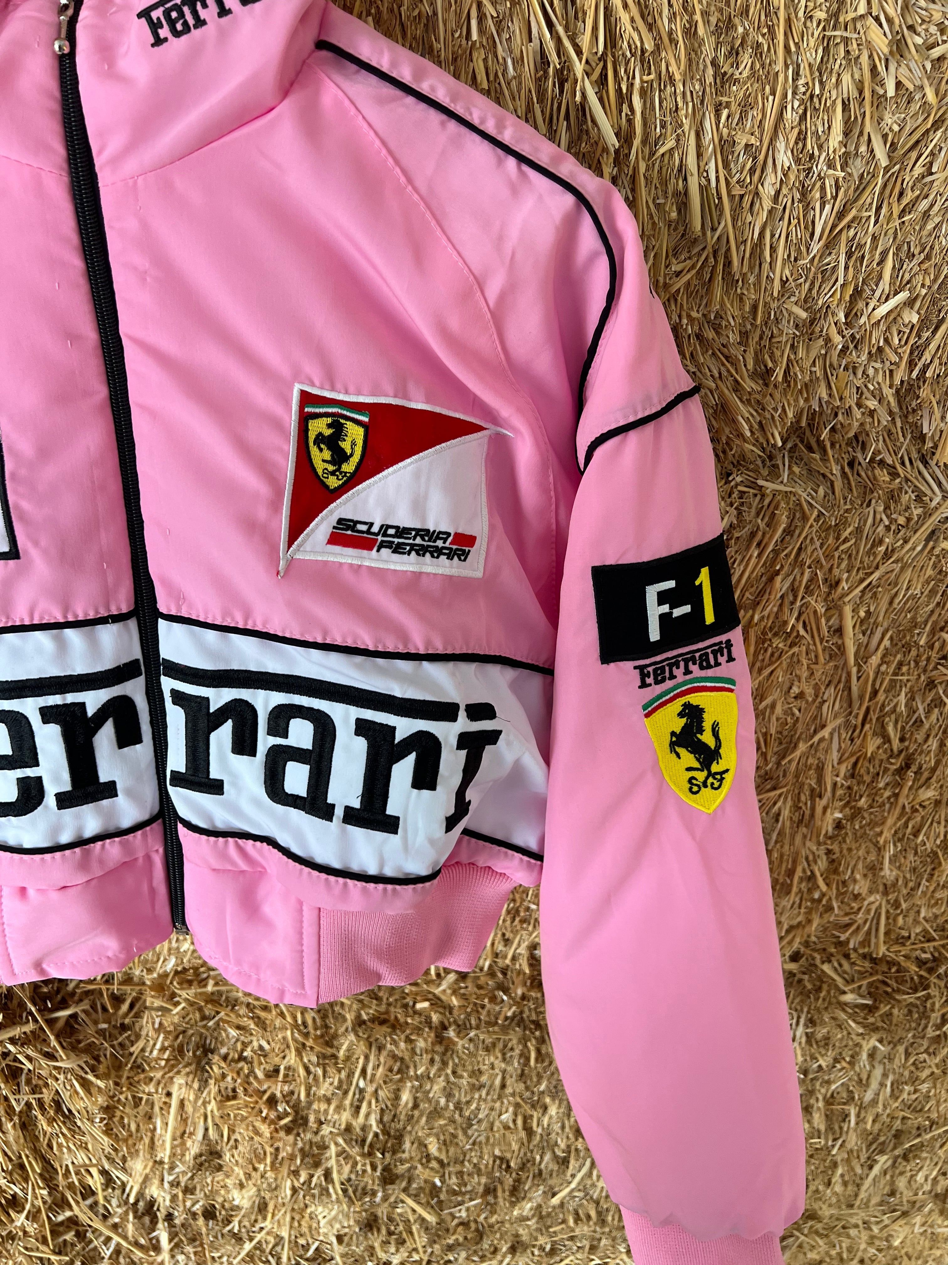 Pink Crop Race Jacket – Retro Fitted LA